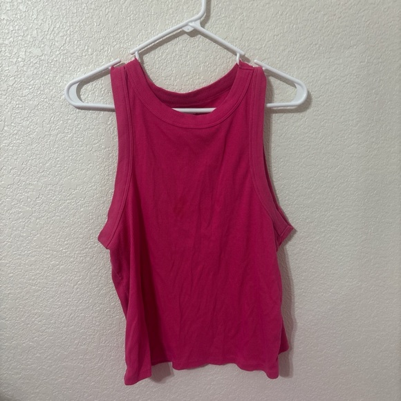 Old Navy Tops - Old Navy Pink Sleeveless Crop Tank Top